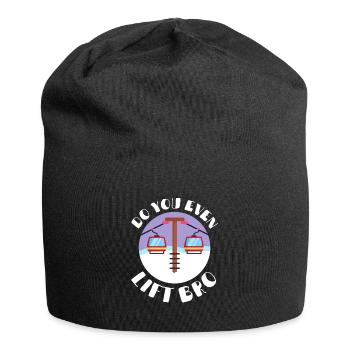 Do You Even Lift Bro Ski - Jersey Beanie - black - Front