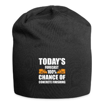Drôle de polisseur de béton cadeau - Bonnet en jersey - noir - Devant