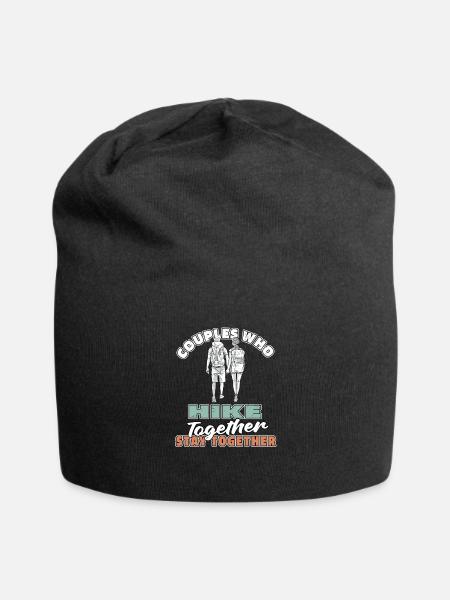 Wandern Wanderer Paar - Jersey-Beanie - Schwarz