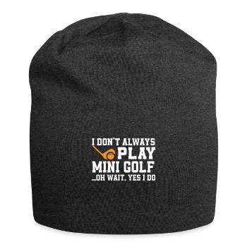 Minigolf lovers - Jersey Beanie - charcoal grey - Front