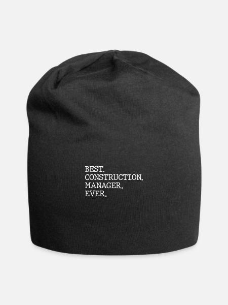 Bester Bauleiter Aller Zeiten - Jersey-Beanie - Schwarz
