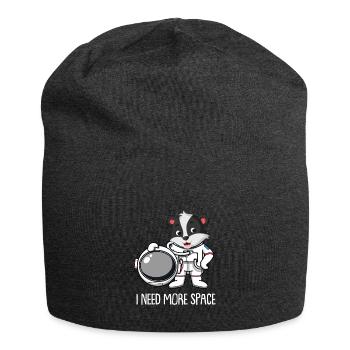 Honigdachs Ratel Astronaut I Need More Space - Jersey-Beanie - Anthrazit - Vorne