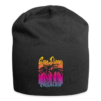 Vintage San Diego Californie - Bonnet en jersey - noir - Devant