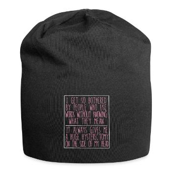Hysterectomy - Jersey Beanie - black - Front