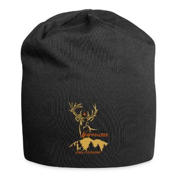 Jäger Geschenk Waidmannsheil-Jagen ist Naturschutz - Jersey-Beanie - Schwarz - Vorne