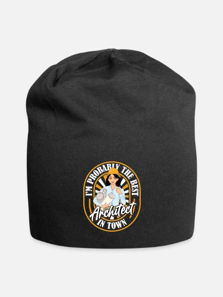 Architekt Architektur Witzig - Jersey-Beanie - Schwarz