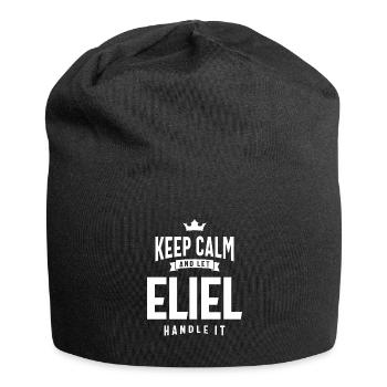 Eliel Nom personnalisé - Bonnet en jersey - noir - Devant