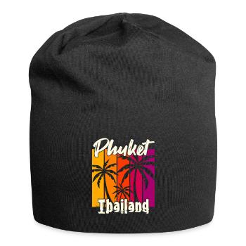 Phuket Thailand Sonnenuntergang - Jersey-Beanie - Schwarz - Vorne