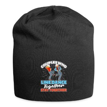 Line Dance Couple - Jersey Beanie - black - Front