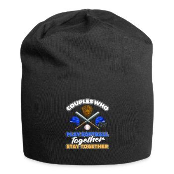 Softball Pair - Jersey Beanie - black - Front