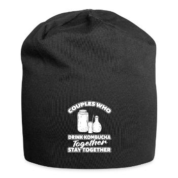 Kombucha pair - Jersey Beanie - black - Front