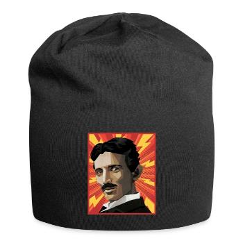Nicola Tesla Popart - Jersey Beanie - black - Front