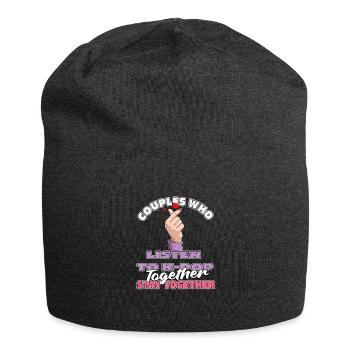 K Pop Kpop Korean Pop Pair - Jersey Beanie - charcoal grey - Front