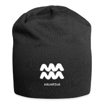 Wassermann Horoskop by HOB Products - Jersey-Beanie - Schwarz - Vorne