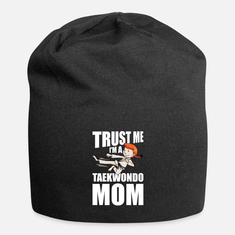 Taekwondo Mutter Taekwondo Mama - Jersey-Beanie - Schwarz