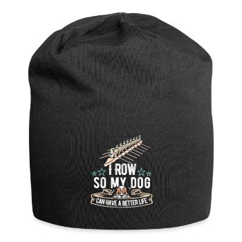 Rudern Ruderer Hund - Jersey-Beanie - Schwarz - Vorne