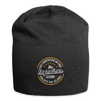 INGENIEUR Rente 2023 eine echte Legende verlässt - Jersey-Beanie - Schwarz - Vorne