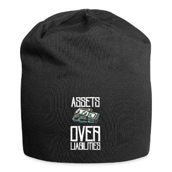 Actifs sur passifs Entrepreneur comptable - Bonnet en jersey - noir - Devant