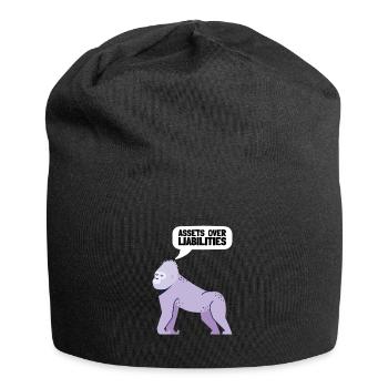 Actifs sur passifs Entrepreneur comptable - Bonnet en jersey - noir - Devant