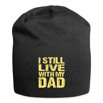 Je vis toujours avec mon père - Bonnet en jersey - noir - Devant
