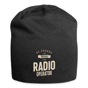 Radio Operator Job Occupation Birthday Worker - Jersey Beanie - black - Front
