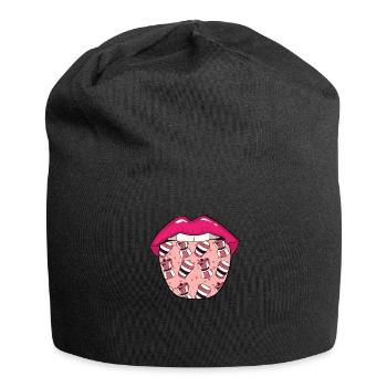 Barista Langue de café - Bonnet en jersey - noir - Devant
