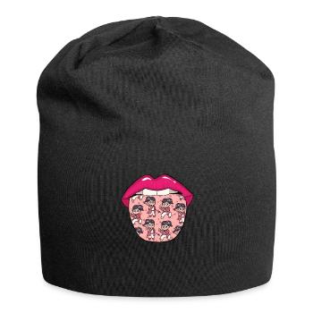 Kung Fu Tongue - Jersey Beanie - black - Front