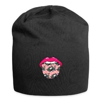 Orca Whale Killer Whale Killer Whale Tongue - Jersey Beanie - black - Front