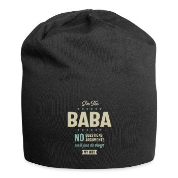 I'm Baba We'll Just Do Thing My Way - Dad Grandpa - Jersey Beanie - black - Front
