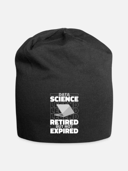 Data Science Data Analyst Im Ruhestand - Jersey-Beanie - Schwarz