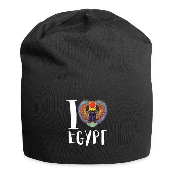 Hieroglyphics Egyptologist, Ancient Egyptian - Jersey Beanie - black - Front