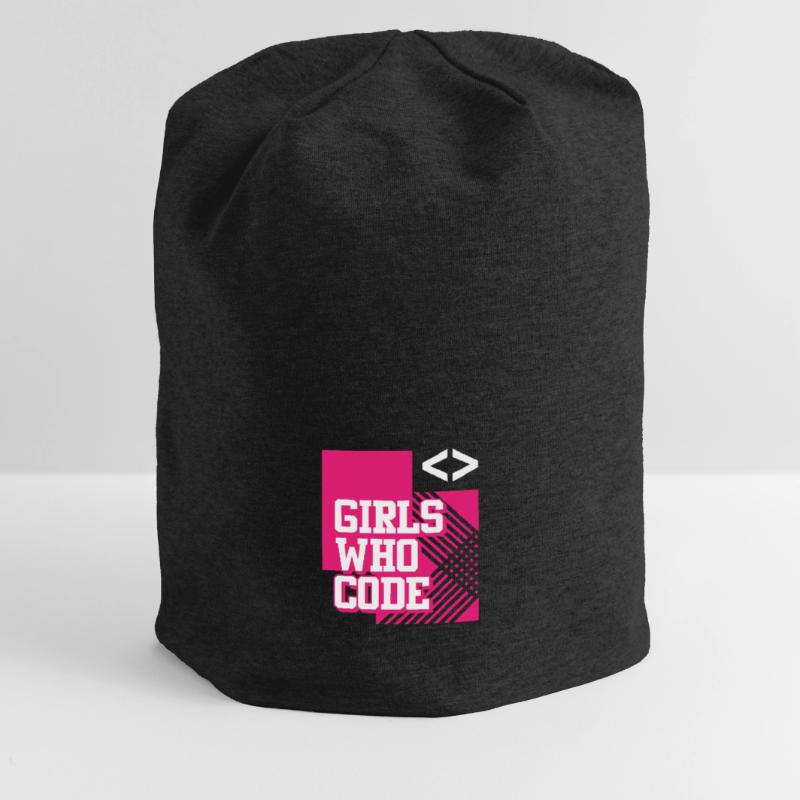 Developer Coder Programmer Girl Jersey Beanie