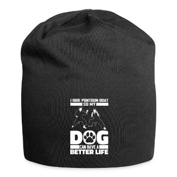 Taekwondo Dog - Jersey Beanie - black - Front