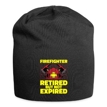 Retired firefighter - Jersey Beanie - black - Front