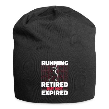 Runner Jogger Runner Running in Retirement - Jersey Beanie - black - Front