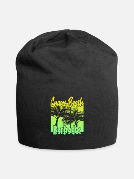 Crane Beach Barbados - Jersey-Beanie - Schwarz