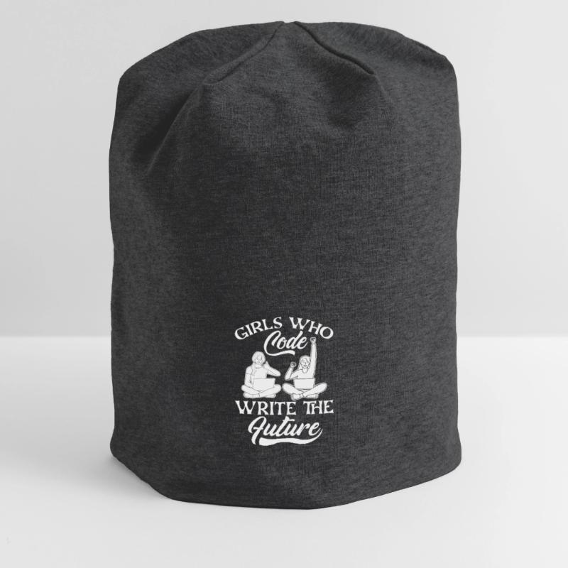 Developer Coder Programmer Girl Jersey Beanie
