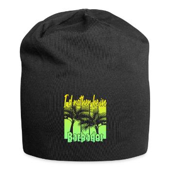 I'd rather be in Barbados - Jersey Beanie - black - Front