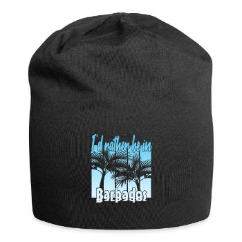 I'd rather be in Barbados - Jersey Beanie - black - Front