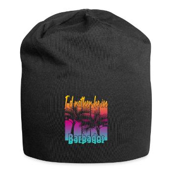 I'd rather be in Barbados - Jersey Beanie - black - Front