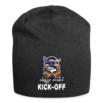 Classy Until Kickoff Game Day American Football - Jersey Beanie - charcoal grey - Front