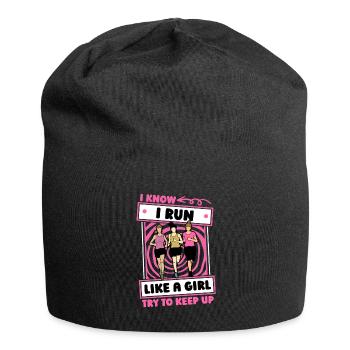 Coureur Jogger Coureur Coureur Filles - Bonnet en jersey - noir - Devant