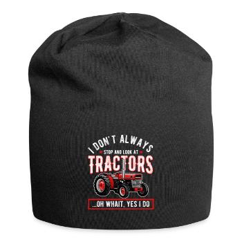 Agriculteur de tracteurs - Bonnet en jersey - noir - Devant