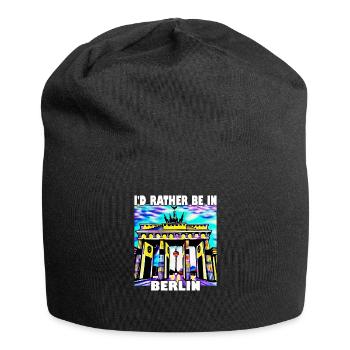 I'd rather be in Berlin - Jersey Beanie - black - Front