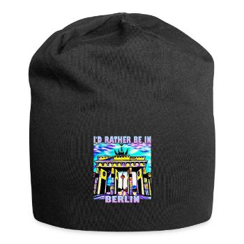 I'd rather be in Berlin - Jersey Beanie - black - Front
