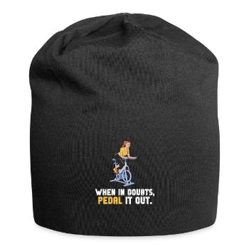 When It Doubt Pedal It Out - Jersey Beanie - black - Front