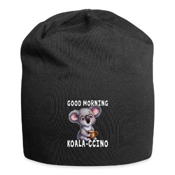 Guten Morgen Koala-Cchino - Jersey-Beanie - Schwarz - Vorne