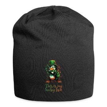 This is my lucky Face Penguin St. Patty - Jersey-Beanie - Schwarz - Vorne