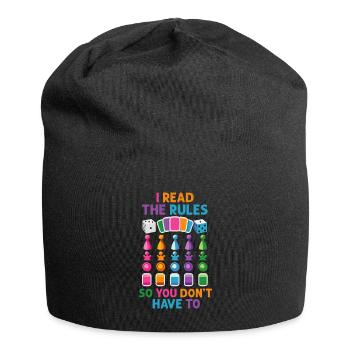 I Read The Rules So You Dont Have To - Jersey Beanie - black - Front