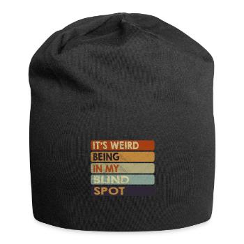 Es ist seltsam, in meinem blinden Winkel zu sein - Jersey-Beanie - Schwarz - Vorne